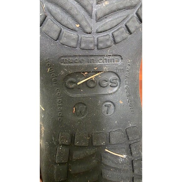 Crocs Women's Black Teardrop Slingbacks Flats W7 Casual Slip-On Shoes - Picture 7 of 7